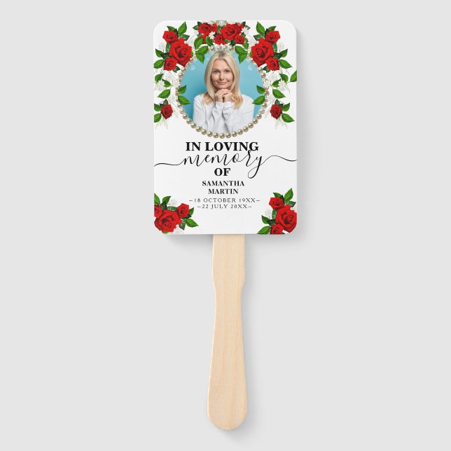 Leque Rosas turcos: Celebração Floral do Ventilador da M (Frente)