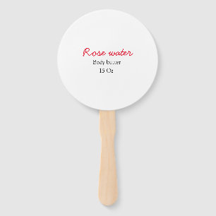 Leque Rose body butter add your text name custom weight