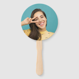 Leque Rosto personalizado diverso em um Prop de Foto Sti
