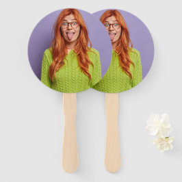 Leque Rosto Personalizado Engraçado Em Uma Foto Personal