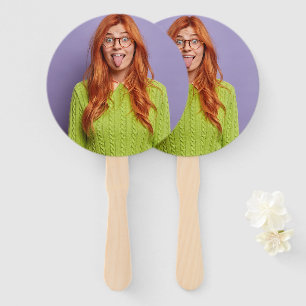 Leque Rosto Personalizado Engraçado Em Uma Foto Personal