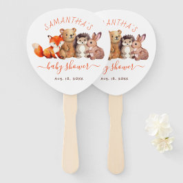 Leque Roteiro Vermelho dos Animais Chás de fraldas Da Ma