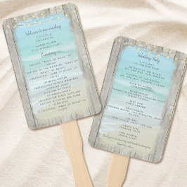 Leque Rustic Beach String Lights Ocean Wedment