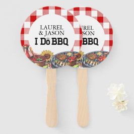 Leque Rustic I Do CHURRASCO Chá Party Gingham