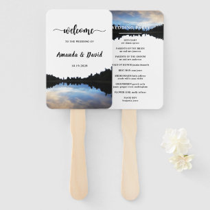 Leque ©Rustic Lake Reflexões Lakeside Wedding Fan
