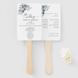 Leque rustic watercolor illustration of a floral 