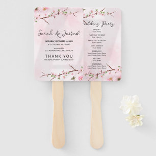 Leque Sakura Japonês Cherry Blossom Asiático