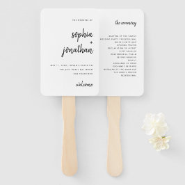 Leque Script Minimalista Moderno | Casamento