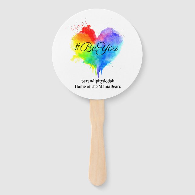 Leque Seja o seu ventilador de papel (Frente)