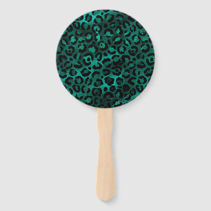 Leque Série Leopardo Teto e Dourado Design 5