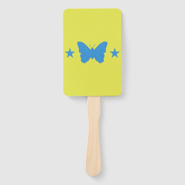 Leque Set of hand fans with flag of Bady Bassit (Frente)