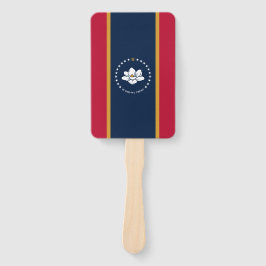 Leque Set of hand fans with flag of Mississippi, USA