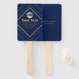 Leque Seu logotipo e modelo de design personalizável