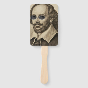 Leque Shakespeare em óculos Legal com ventilador da bar