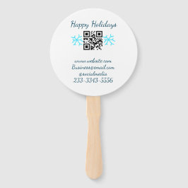 Leque simple custom QR code add your name text Classic