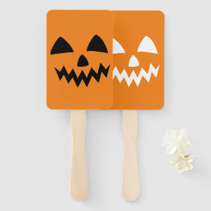 Leque Simples Abóbora do Halloween encara a festa do fan