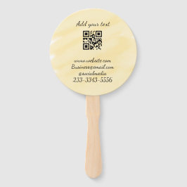 Leque simples código QR personalizado adicionar seu nome