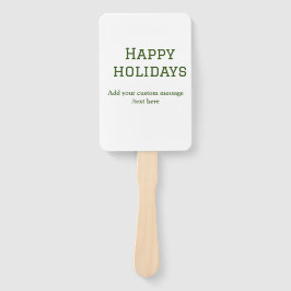 Leque Simples feriados verdes e felizes no Natal