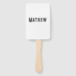 Leque simples letra inicial monograma adicionar sua letr