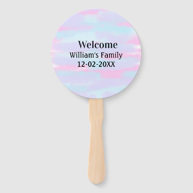 Leque simples logotipo monograma mínimo personalizado be (Frente)