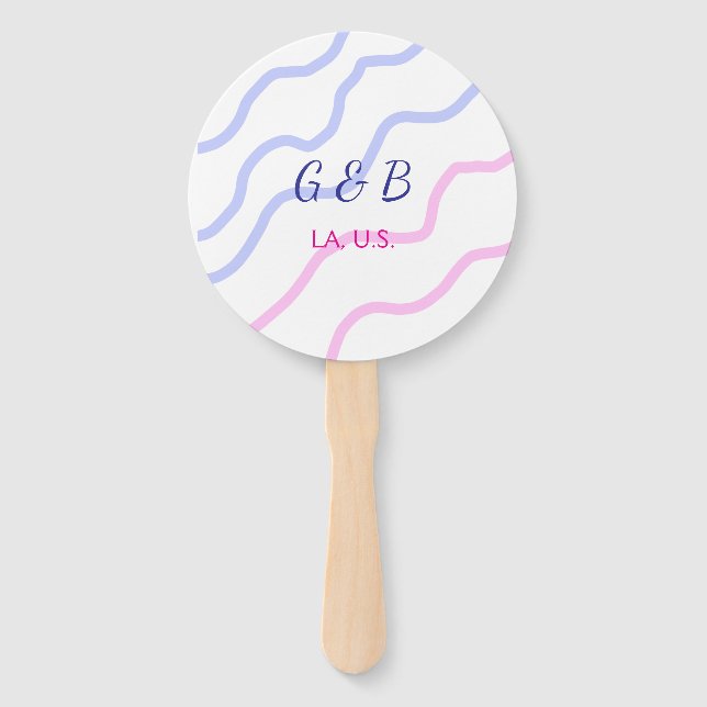 Leque SIMPLES MINIMAL adicionar texto do nome da cidade  (Frente)