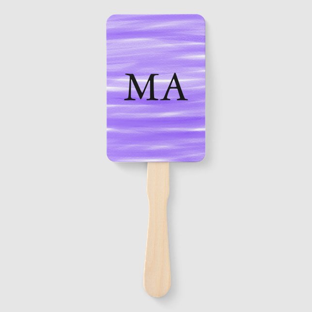 Leque Simples monograma adicione seu nome com letra míni (Frente)