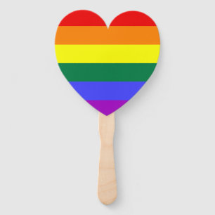 Leque Sinalizador LGBT de cor arco-íris
