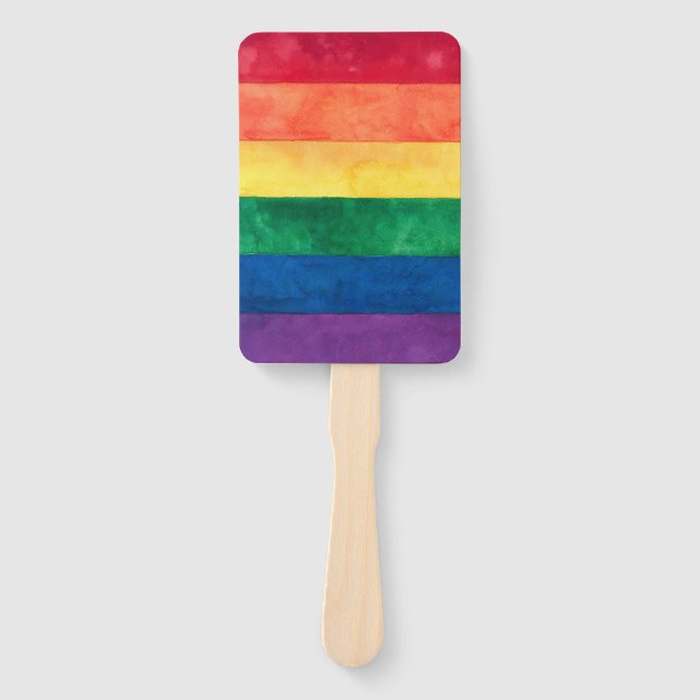 Leque Sinalizador orgulho gay Arco-Íris (Frente)