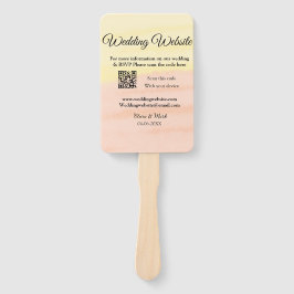 Leque Site de casamento adicionar código Q R digitalizaç