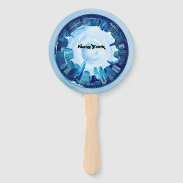 Leque skyline de nova iorque em torno