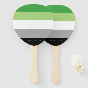 Leque SlipperyJoe's Aromtic Pride Flag gay Dom LGBTQ