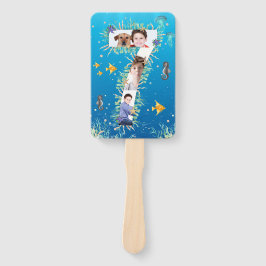 Leque Sob O Mar Grande Colagem De Fotos De Aniversário D