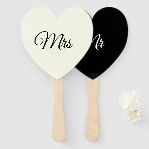 Leque Sr. e Sra. Fans/Paddles