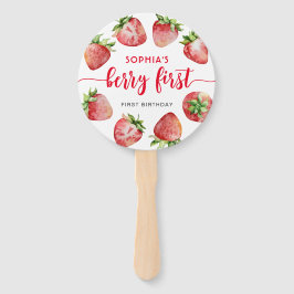 Leque Strawberry First Birthday Berry Sweet Foto