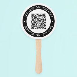 Leque Substitua pelo seu próprio código QR ou imagem car