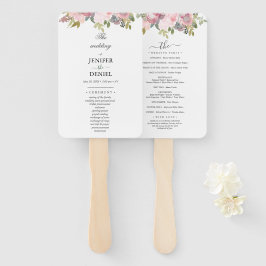Leque Summer Garden Watercolor Floral Wedding