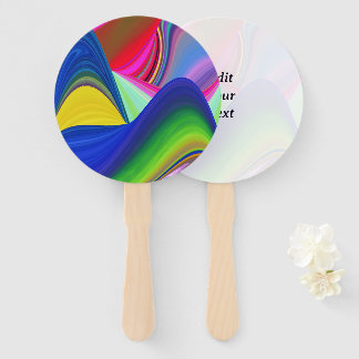 Leque Summerrainbow, Abstrato 3D Rainbowart