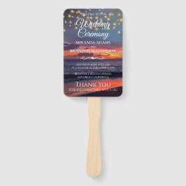 Leque Sunset Beach String Light Summer Wedment