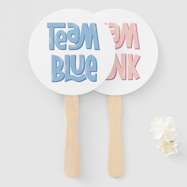 Leque Team Blue/Boy  (Frente e Verso)