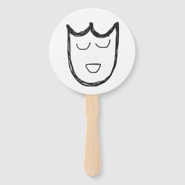 Leque Teatro Máscaras de dois lados