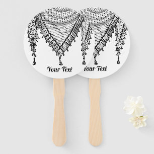 Leque Tecido Tradicional do Keffiyeh Scarf Palestino