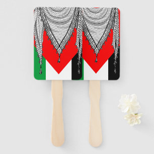 Leque Tecido Tradicional do Keffiyeh Scarf Palestino