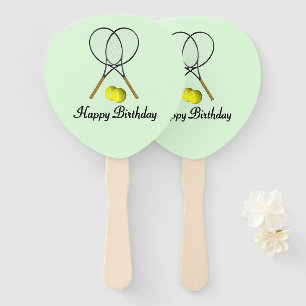 Leque Tenis Verde Esportivo de Aniversário