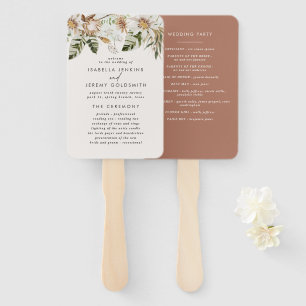 Leque Terracotta botânica elegante moderna