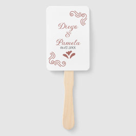 Leque Terracotta casal de casamento russo negro em Espan