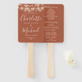 Leque Terracotta String Lights Script Wedment Program