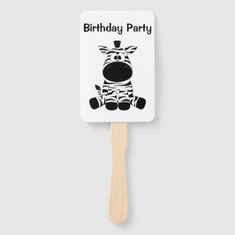 Leque Texto de adição de zebra ofusca