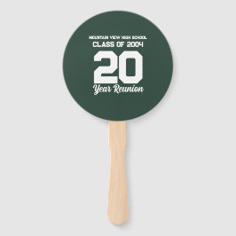 Leque Texto desportivo branco da Reunião do Segundo grau