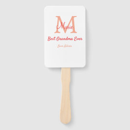 Leque texto simples e mínimo da melhor vovó sempre verme