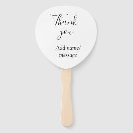 Leque Thank you add name message simple stylish calligra